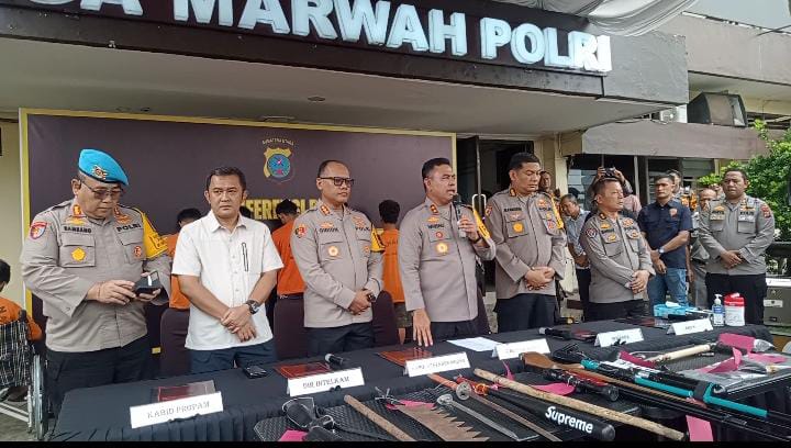 Polisi Ringkus 11 Anggota Geng Motor Penyerangan di Selambo
