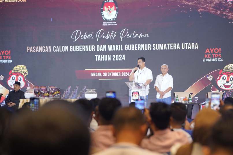 Debat Pertama Pilgubsu : Diminta Tanggapi Terkait Muatan Lokal, Edy Malah Bicara Budi Pekerti