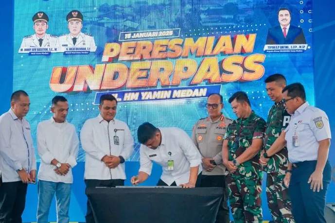 Wali kota Medan Resmikan Underpass Gunakan APBD Sebesar Rp163M