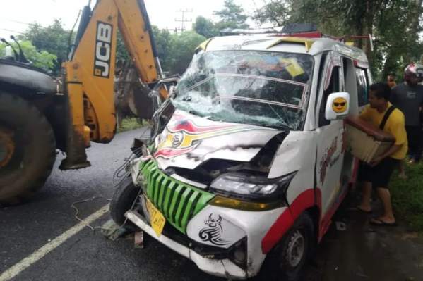 Kecelakaan di Lintas Perdagangan Simalungun