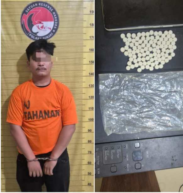Sat Narkoba Polres Binjai Ciduk Seorang Pemilik 99 Butir Pil Ekstasi