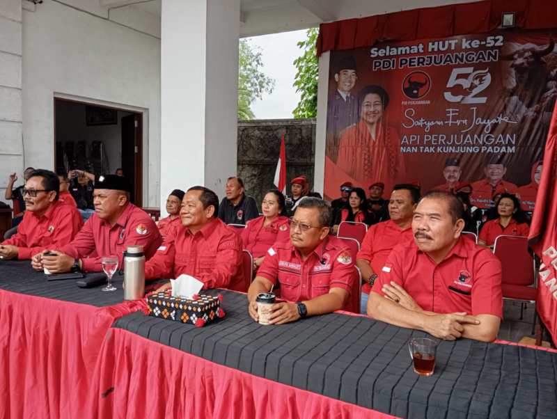Peringatan HUT PDIP ke-52, Rapidin Simbolon : Jangan Ada Mental Pengkhianat