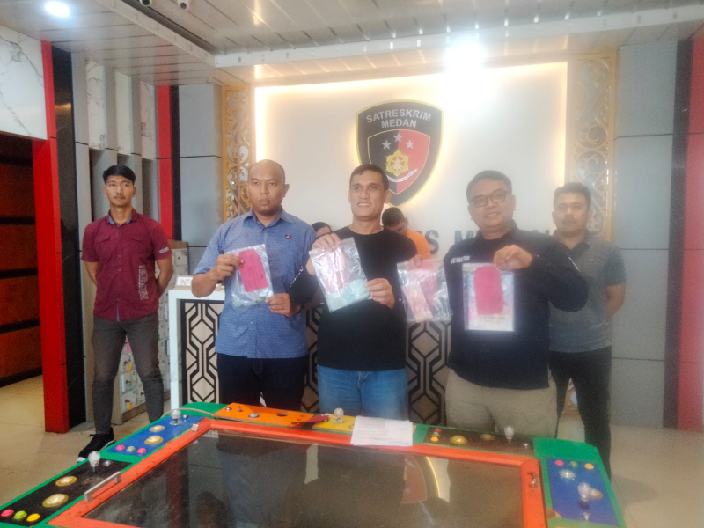 Perjudian Tembak Ikan di Padang Bulan, 4 Pelaku Diamankan
