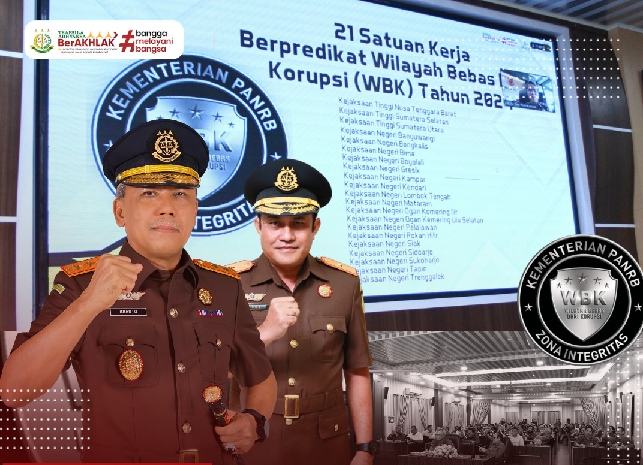 Satker Kejati Sumut Berhasil Meraih Predikat WBK Tahun 2024