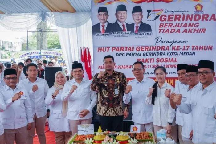Bobby Nasution Minta Partai Gerindra Selalu Dukung Pembangunan