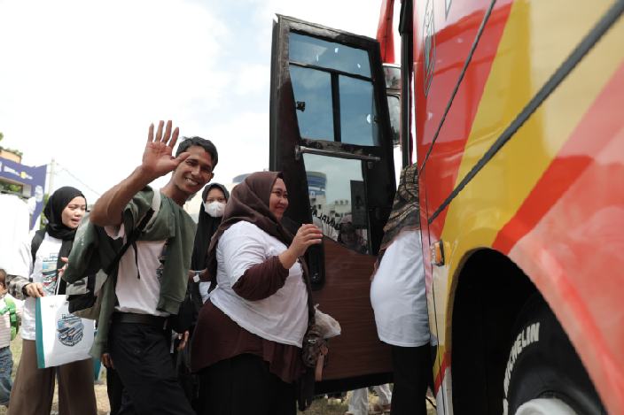 PLN UID Sumut Berangkatkan 576 Pemudik dalam Program Mudik Bersama BUMN 2025