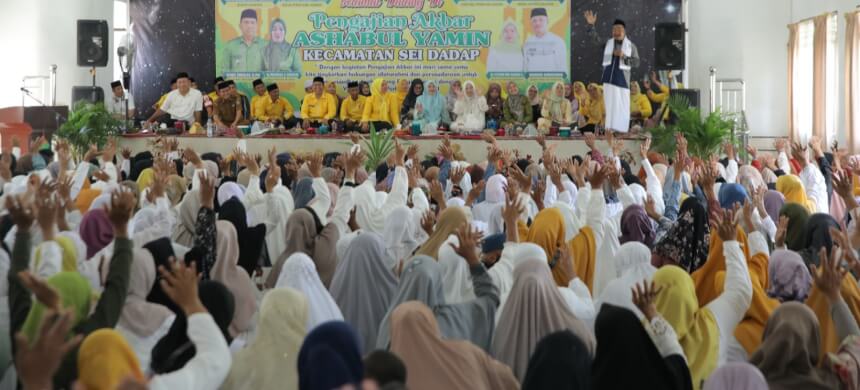 Pengajian Akbar Ashabul Yamin di Sei Dadap Dihadiri Ketua PKK Asahan