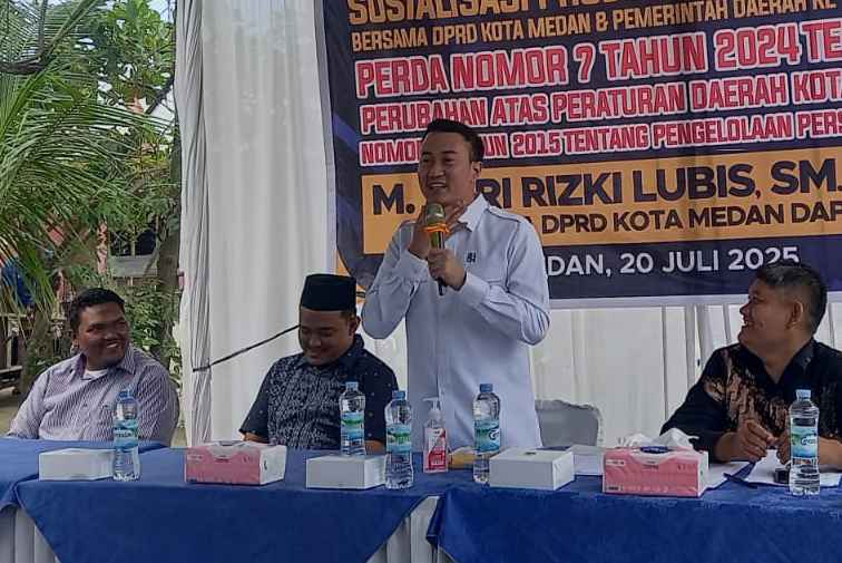 Sosialisasi Perda di Medan Johor, Afri Rizki Lubis : Buang Sampah Jangan Sampai Berserak