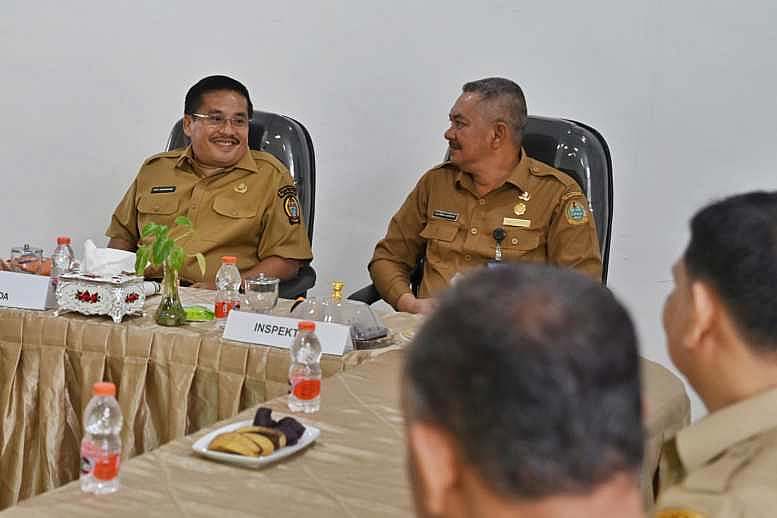 Sekdaprov Kunjungi Inspektorat Sumut, Ajak Sinergi Sukseskan Visi-Misi Gubernur dan Wagub