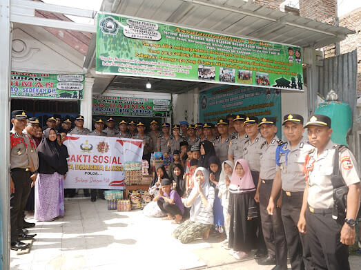 42 Siswa SIP Angkatan 54, Gelombang ke-2 Resimen Citta Dharma Laksita Polda Sumut Gelar Bakti Sosial