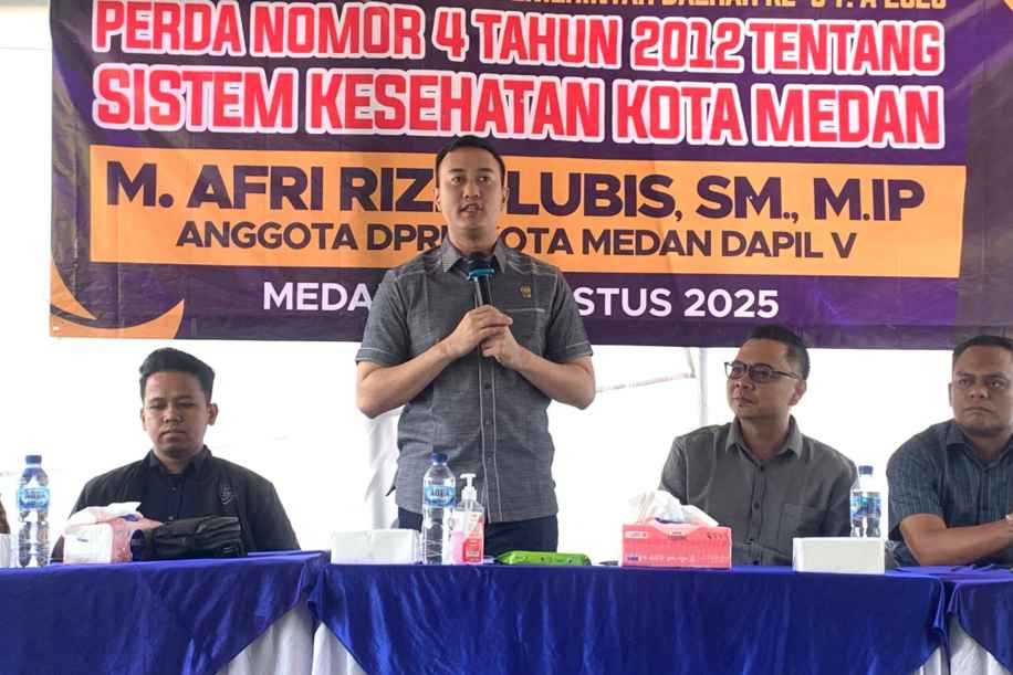 Sosialisasi Perda Sistem Kesehatan, Afri Rizki Lubis Minta Warga Waspadai Perubahan Iklim